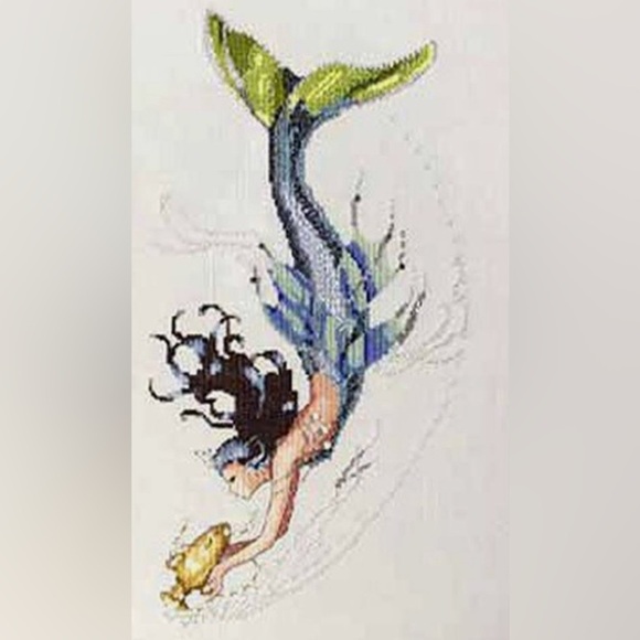 Mirabilia Designs "Mediterranean Mermaid" MD-102 Vintage Cross Stitch Pattern - Picture 2 of 5